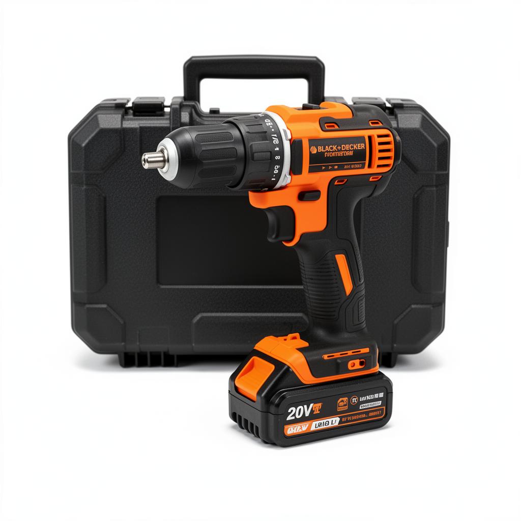 Parafusadeira/Furadeira de Impacto 20V Black+Decker com Bateria e Maleta